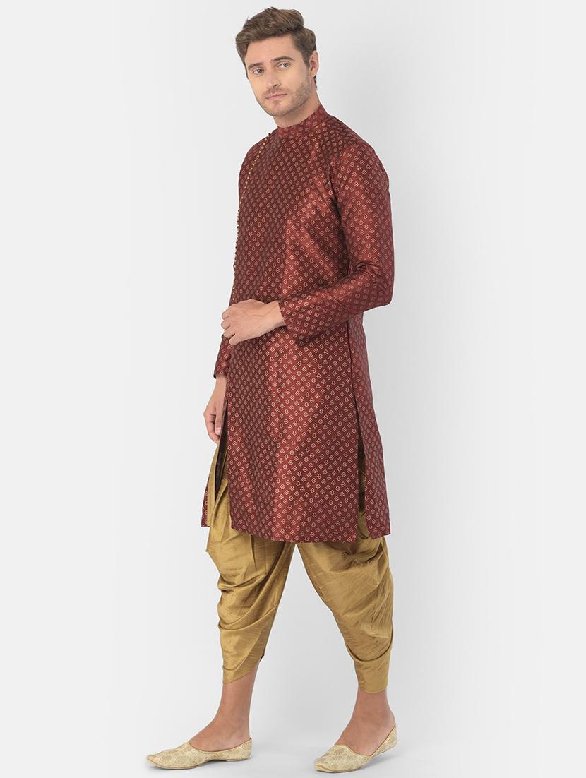 women brown self design long sleeves kurta - 21075805 -  Zoom Image - 0