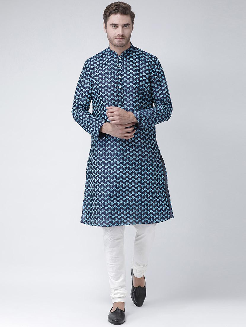 men mandarin neck long sleeve kurta - 21075876 - Zoom Image - 0