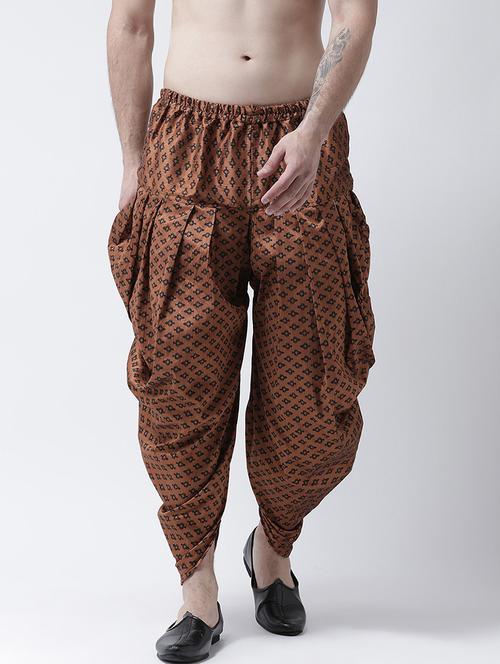 men printed mid rise dhoti - 21076171 - Standard Image - 0