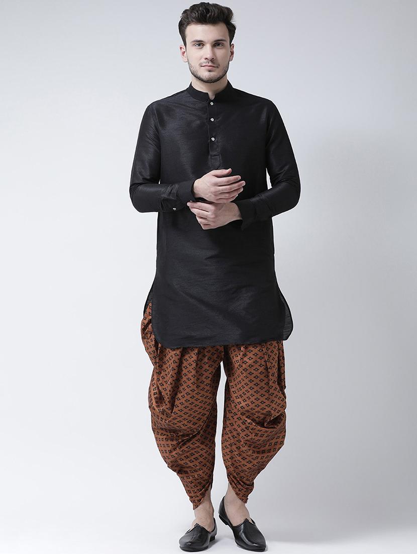 men printed mid rise dhoti - 21076171 - Standard Image - 3