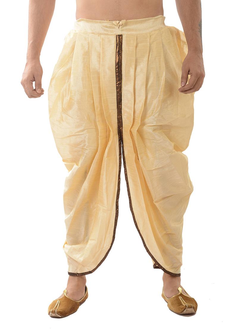 men solid mid rise dhoti - 21076242 - Zoom Image - 0