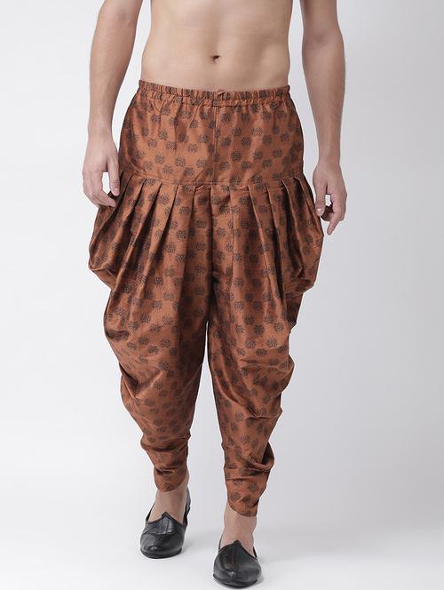 men printed mid rise dhoti - 21076374 - Standard Image - 0