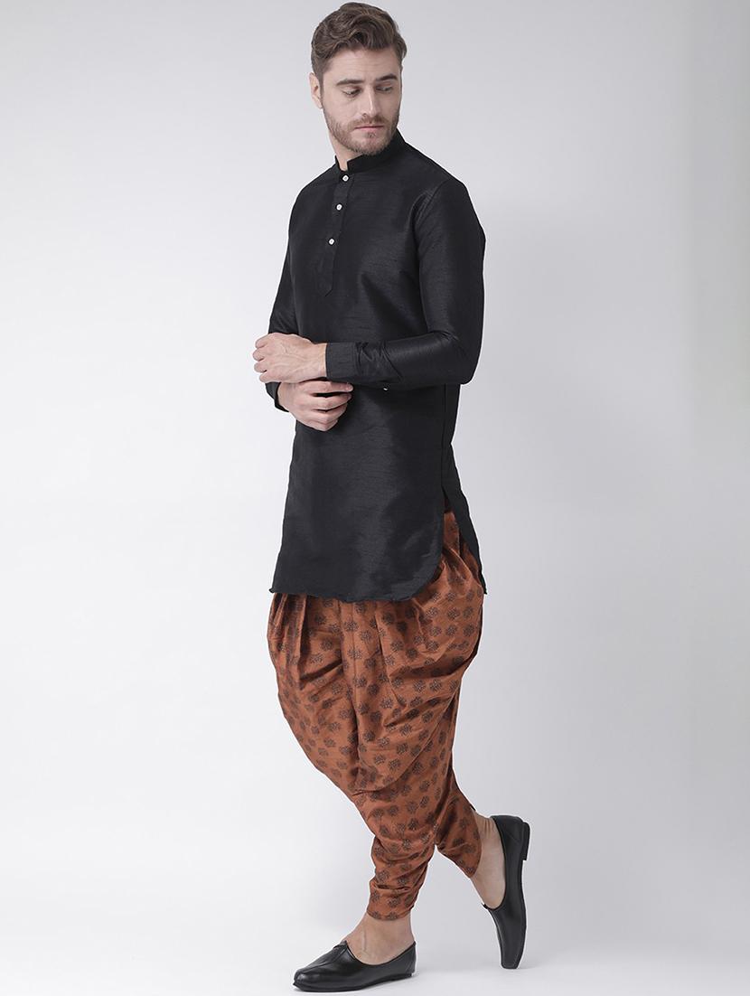 men printed mid rise dhoti - 21076374 - Standard Image - 3