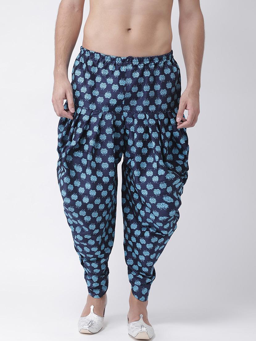 men printed mid rise dhoti - 21076395 - Zoom Image - 0