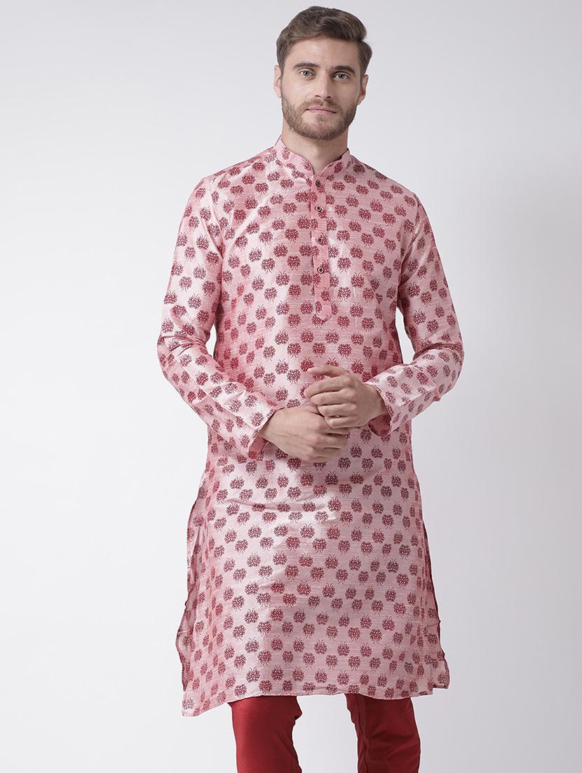 men long sleeve kurta churidar set - 21078555 - Zoom Image - 0