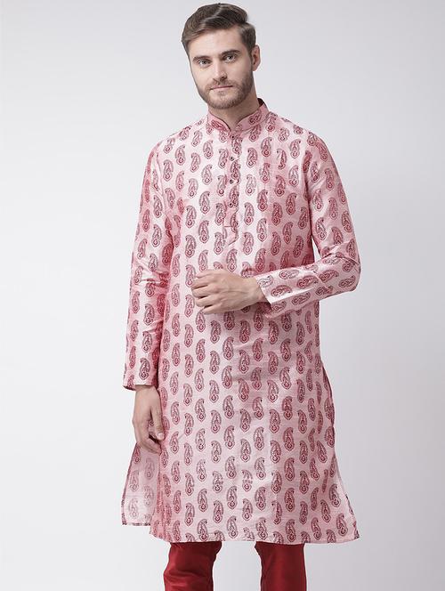 men long sleeve kurta churidar set - 21078559 - Standard Image - 0