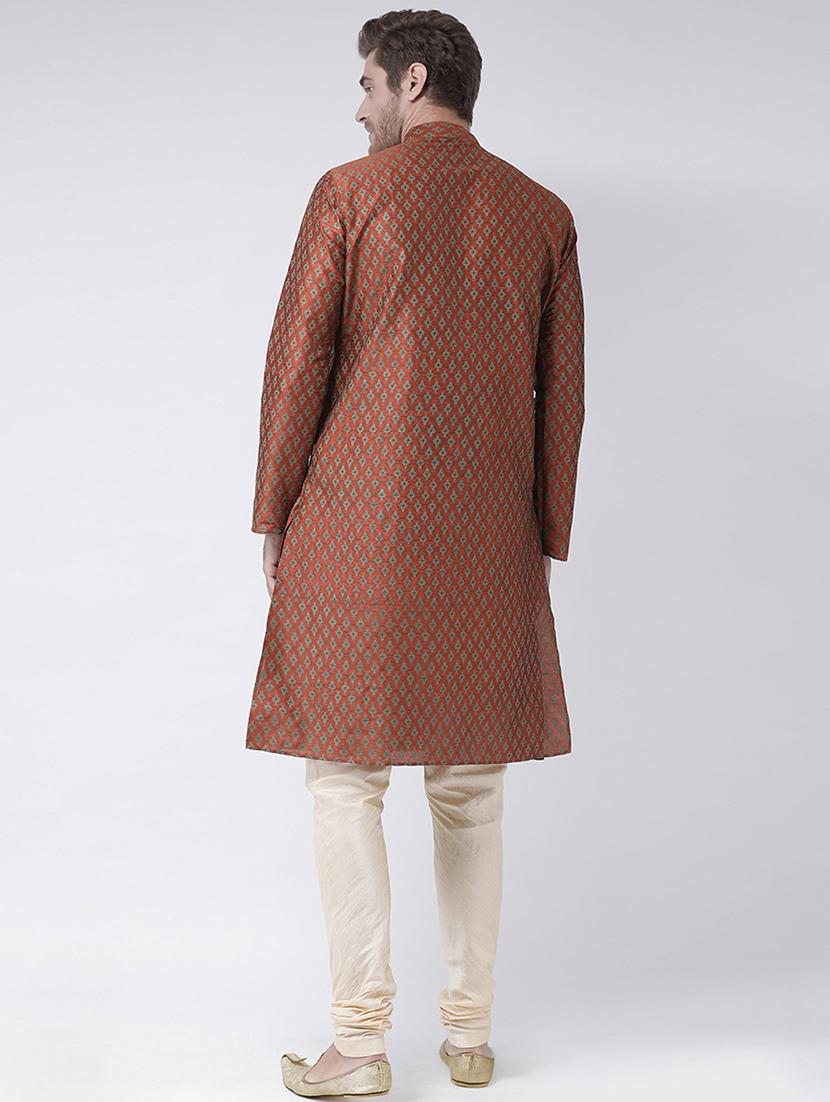 men long sleeve kurta churidar set - 21078564 - Standard Image - 3