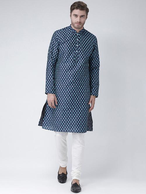 men long sleeve kurta churidar set - 21078571 -  Standard Image - 0