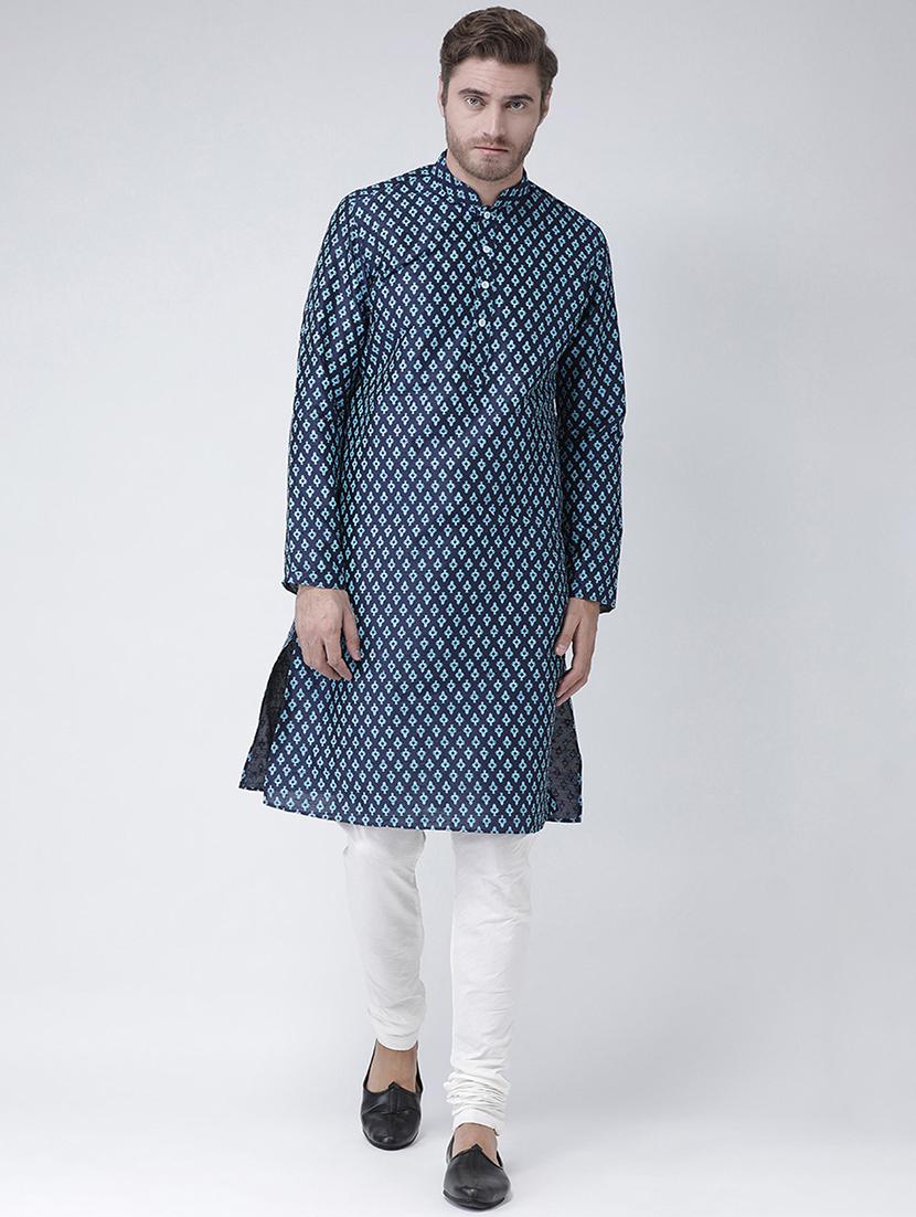 men long sleeve kurta churidar set - 21078571 -  Zoom Image - 0
