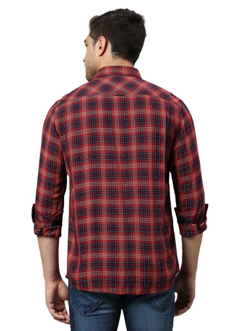 men check print casual shirt - 21078595 - Standard Image - 3