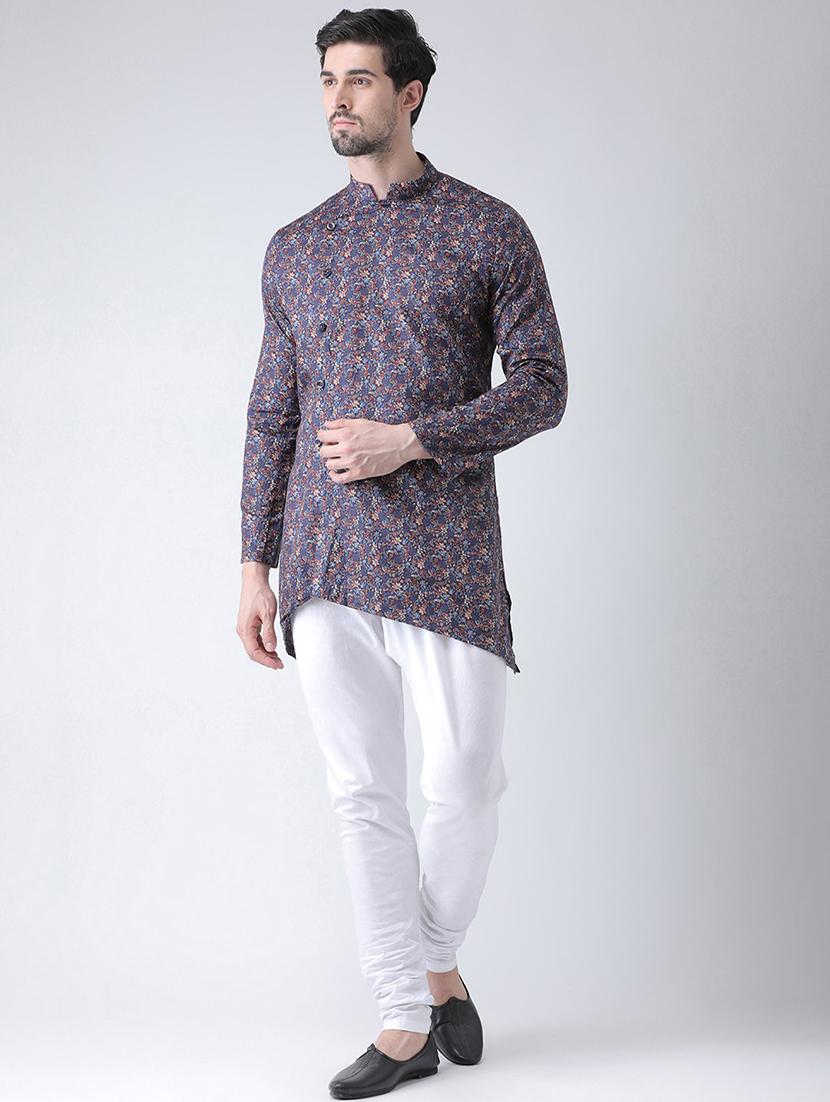 men long sleeve kurta churidar set - 21078639 - Zoom Image - 0