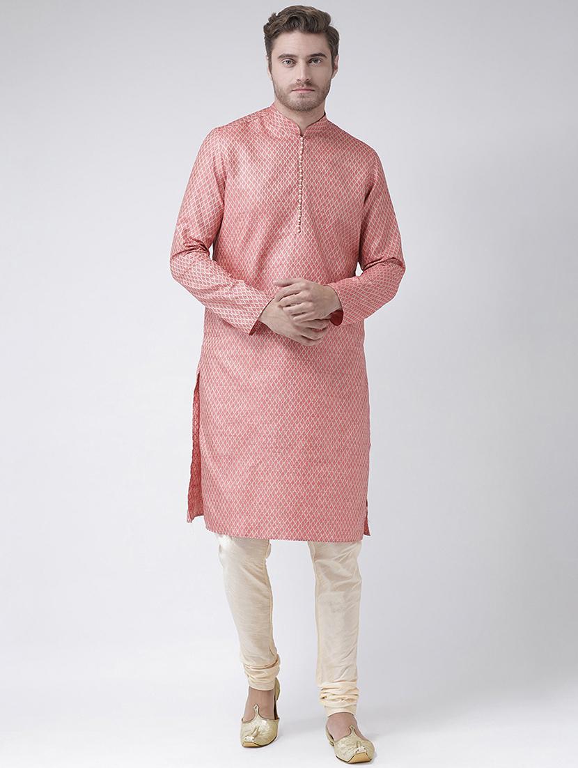 men long sleeve kurta churidar set - 21078672 - Zoom Image - 0