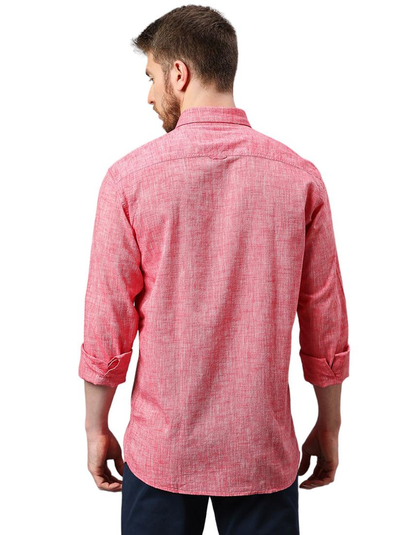 red cotton casual shirt - 21078675 - Standard Image - 3