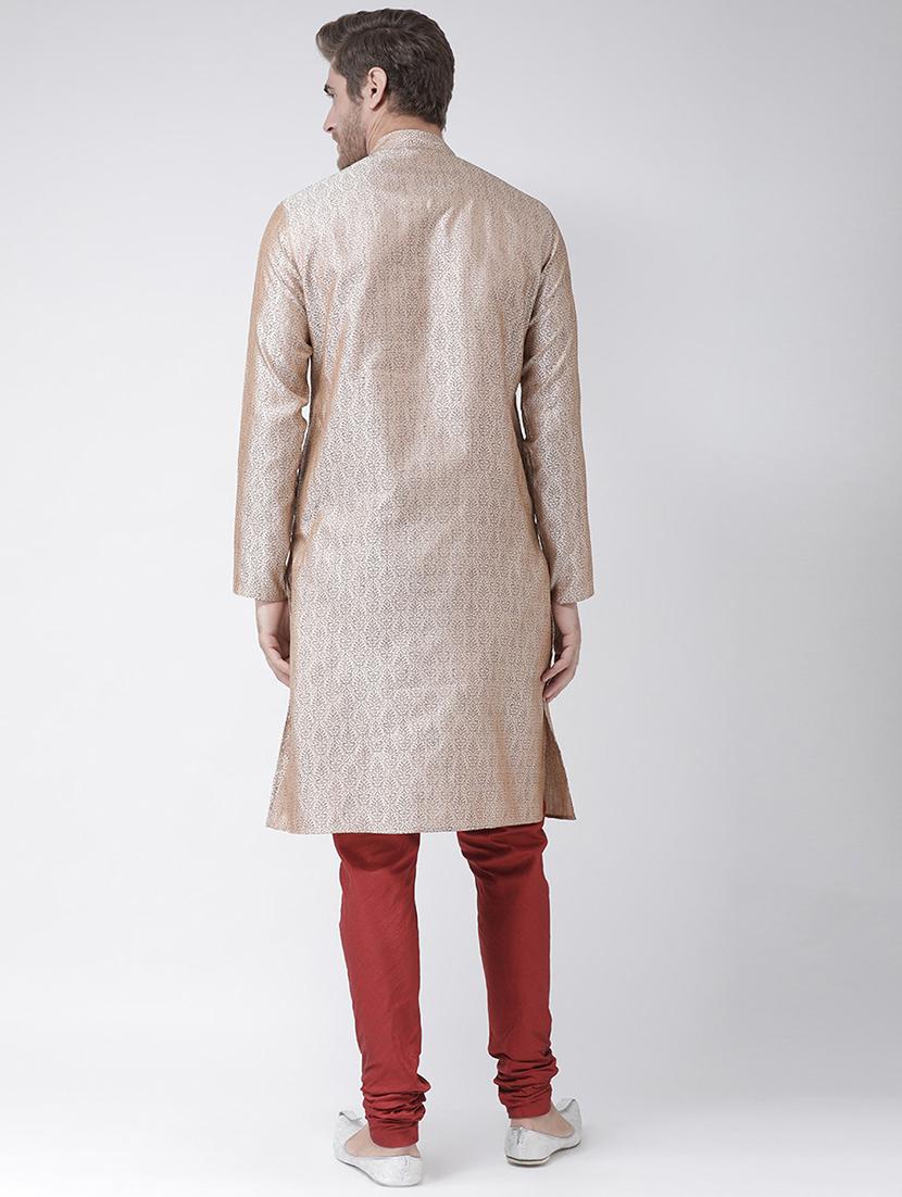 men long sleeve kurta churidar set - 21078692 - Standard Image - 3