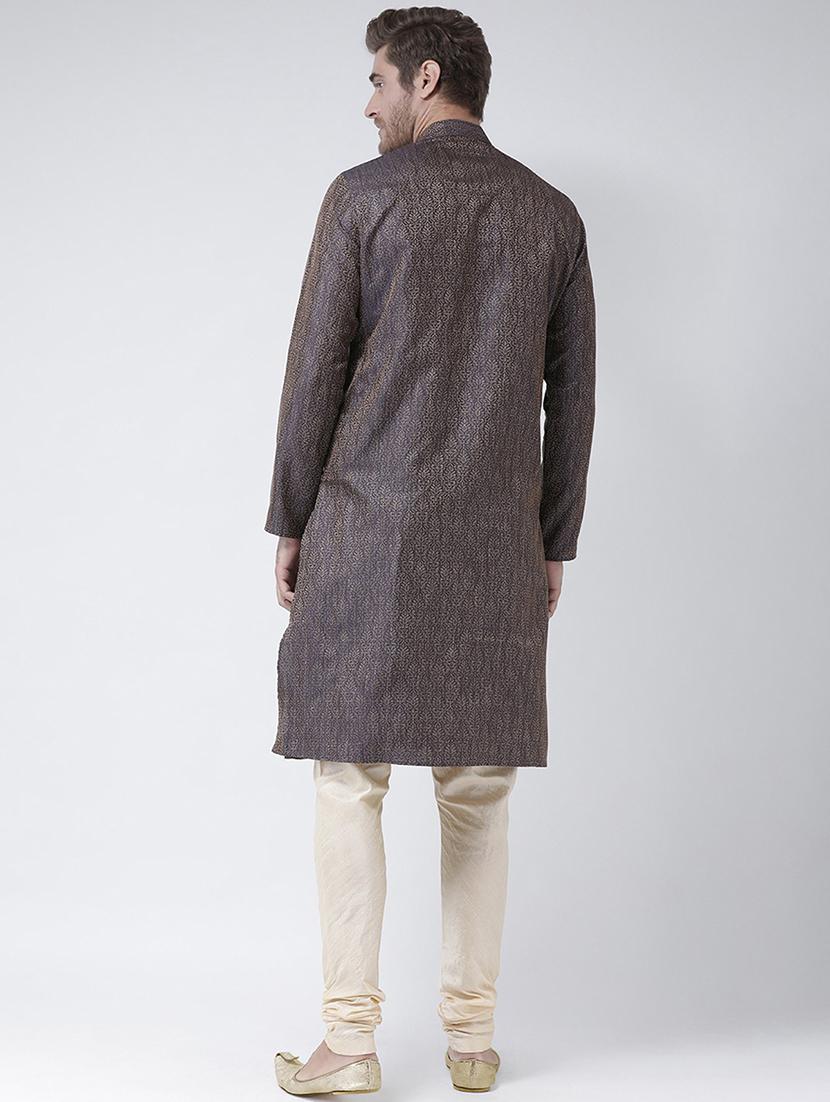 men long sleeve kurta churidar set - 21078710 - Standard Image - 3