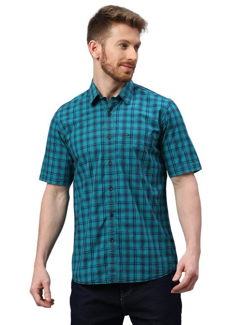 men checkered casual shirt - 21078732 - Standard Image - 0