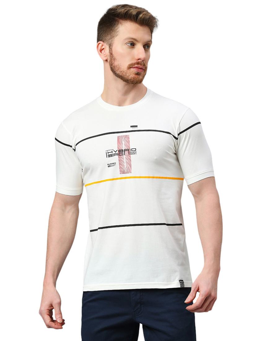 men front print short sleeve t-shirt - 21078786 - Zoom Image - 0