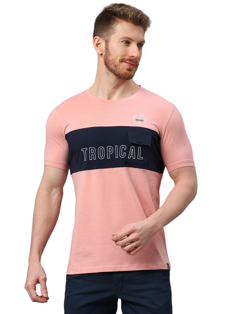 men chest print short sleeve t-shirt - 21078803 - Zoom Image - 0