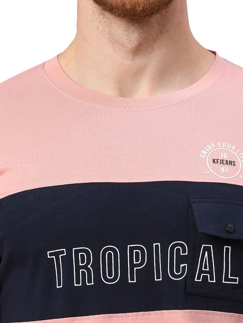 men chest print short sleeve t-shirt - 21078803 - Standard Image - 5