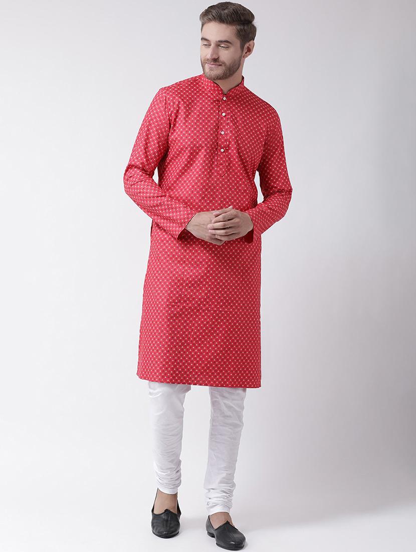 men self design kurta churidar set - 21078823 - Zoom Image - 0