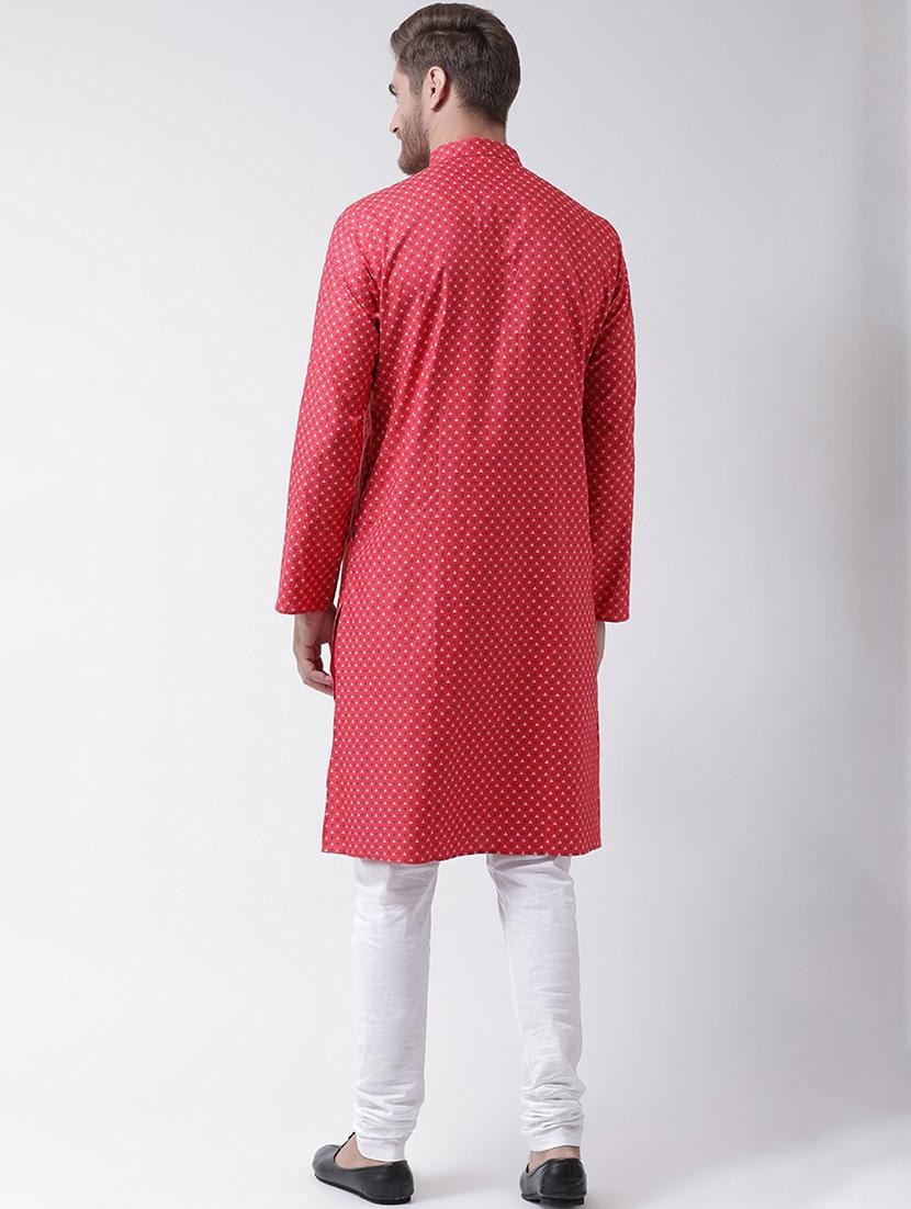 men self design kurta churidar set - 21078823 - Standard Image - 3