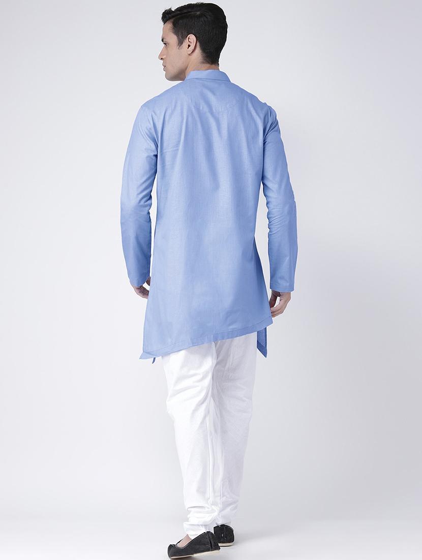 men solid kurta bottom ethnic wear set - 21078856 - Standard Image - 3
