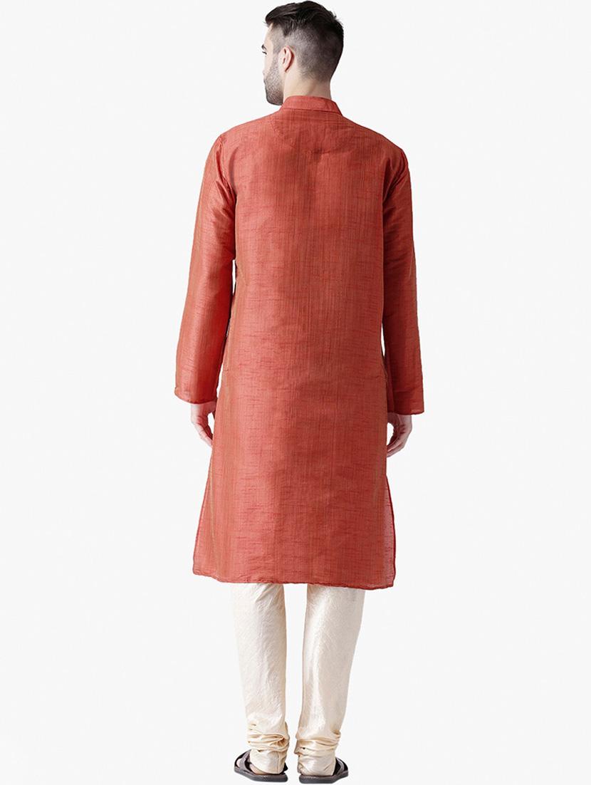 men solid long sleeve kurta pyjama set - 21078868 - Standard Image - 3