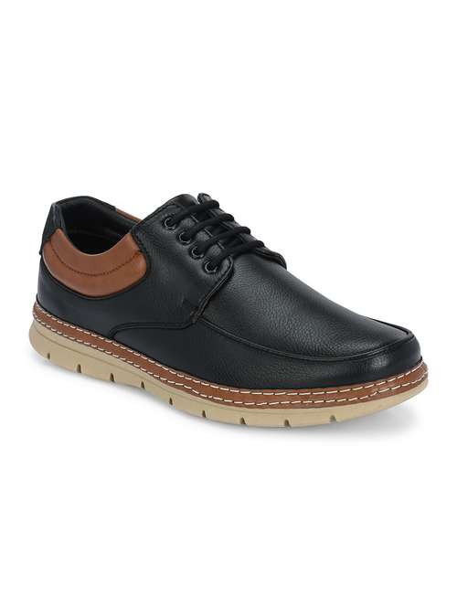 black lace up casual shoes - 21080372 -  Standard Image - 0