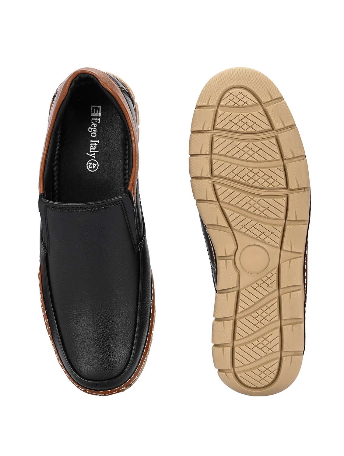 black slip on casual shoes - 21080375 -  Standard Image - 5