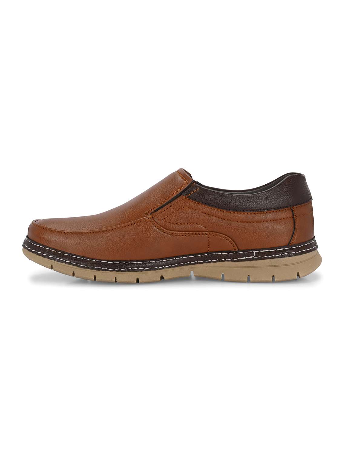 brown slip on casual shoes - 21080377 -  Standard Image - 3