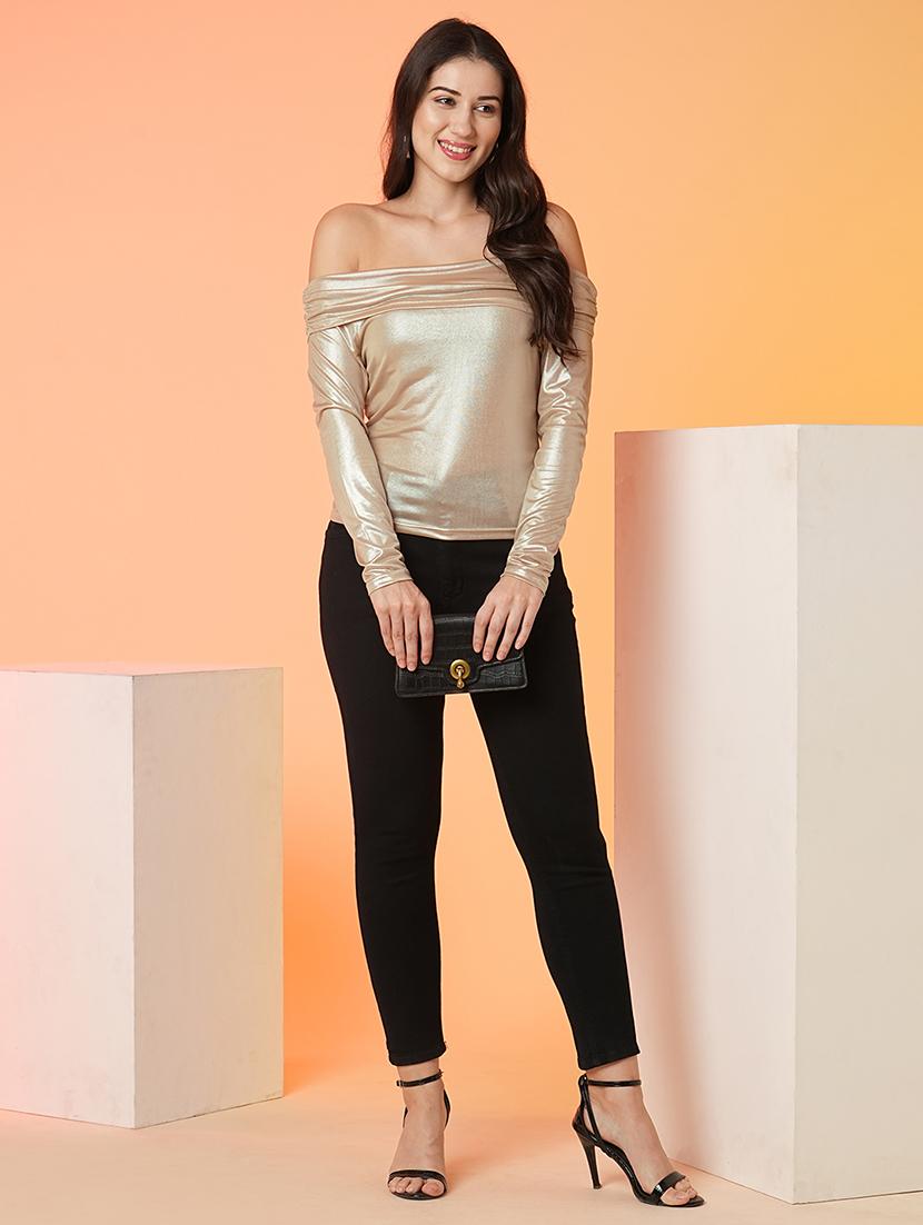 women off shoulder regular top - 21081739 - Standard Image - 3