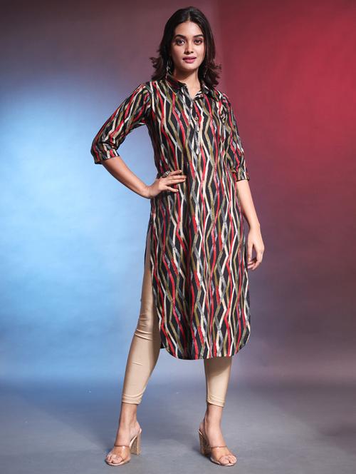 women printed straight kurta - 21081760 - Standard Image - 0