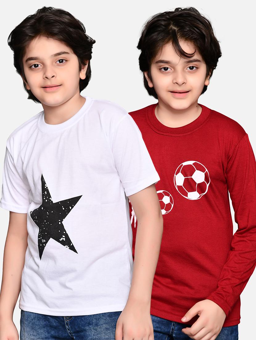 multi cotton blend t-shirt - 21081912 - Zoom Image - 0