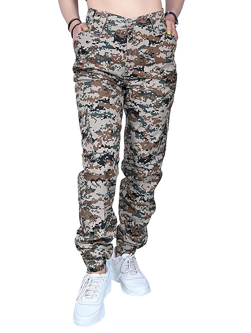men mid-rise camouflage casual trouser - 21081958 - Zoom Image - 0
