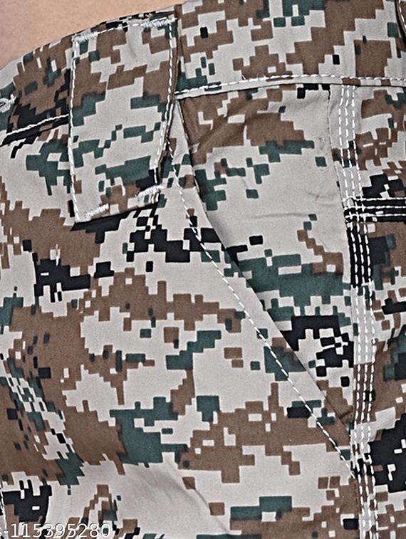 men mid-rise camouflage casual trouser - 21081958 - Standard Image - 3