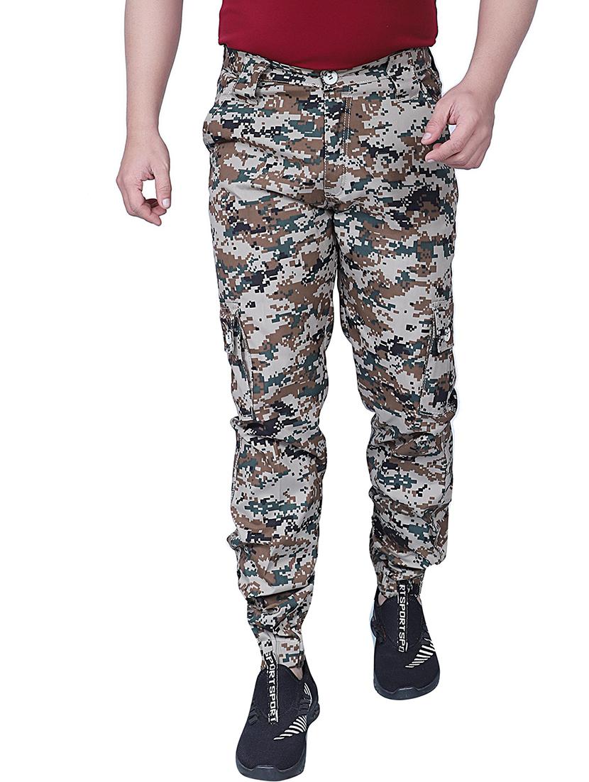 men mid-rise camouflage casual trouser - 21081971 - Zoom Image - 0