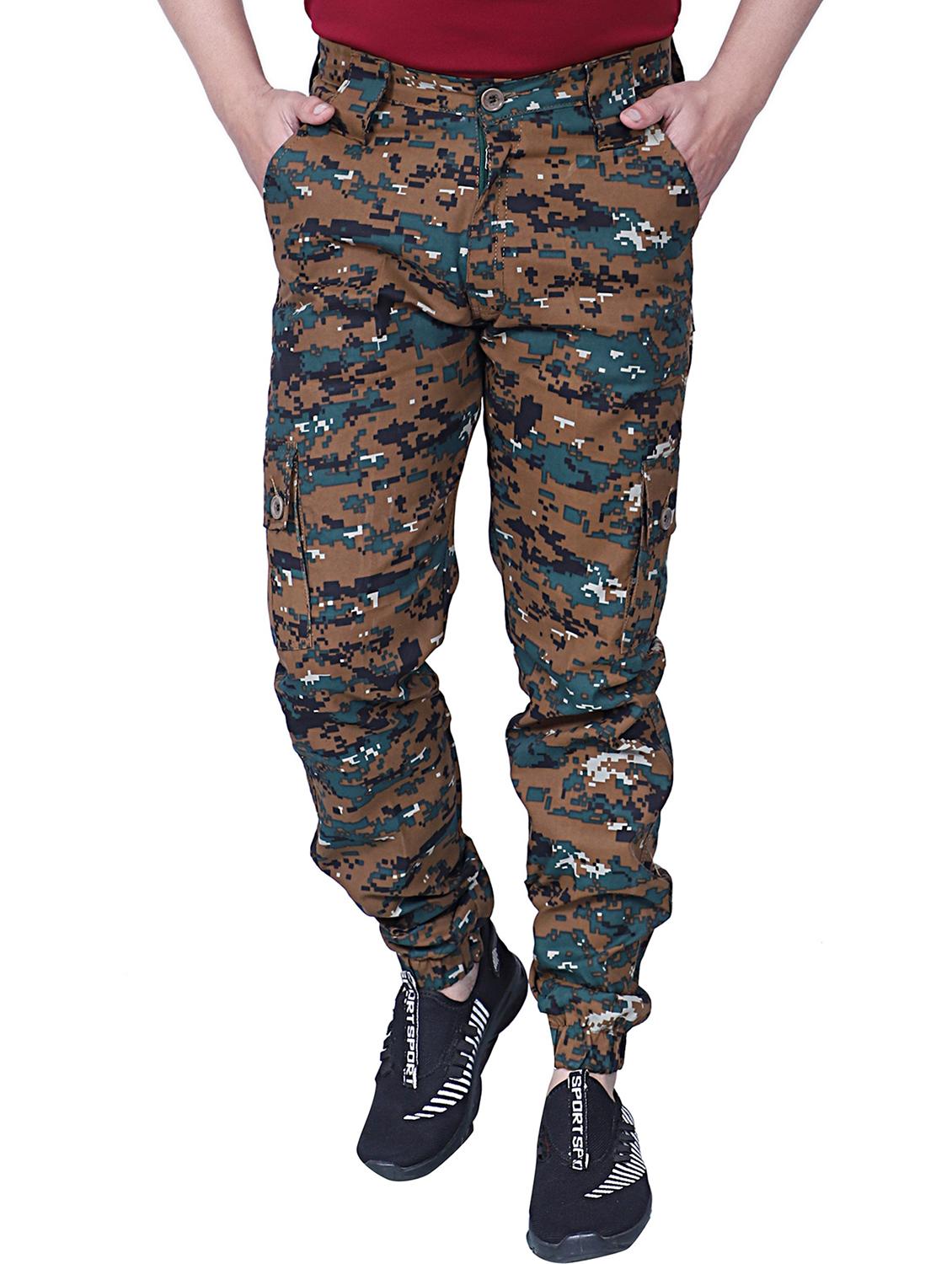 men mid-rise camouflage casual trouser - 21081992 - Zoom Image - 0