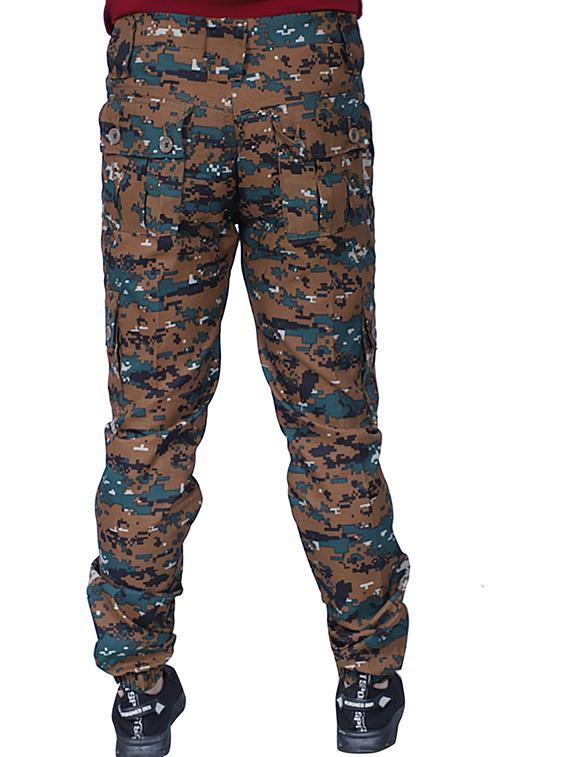 men mid-rise camouflage casual trouser - 21081992 - Standard Image - 3