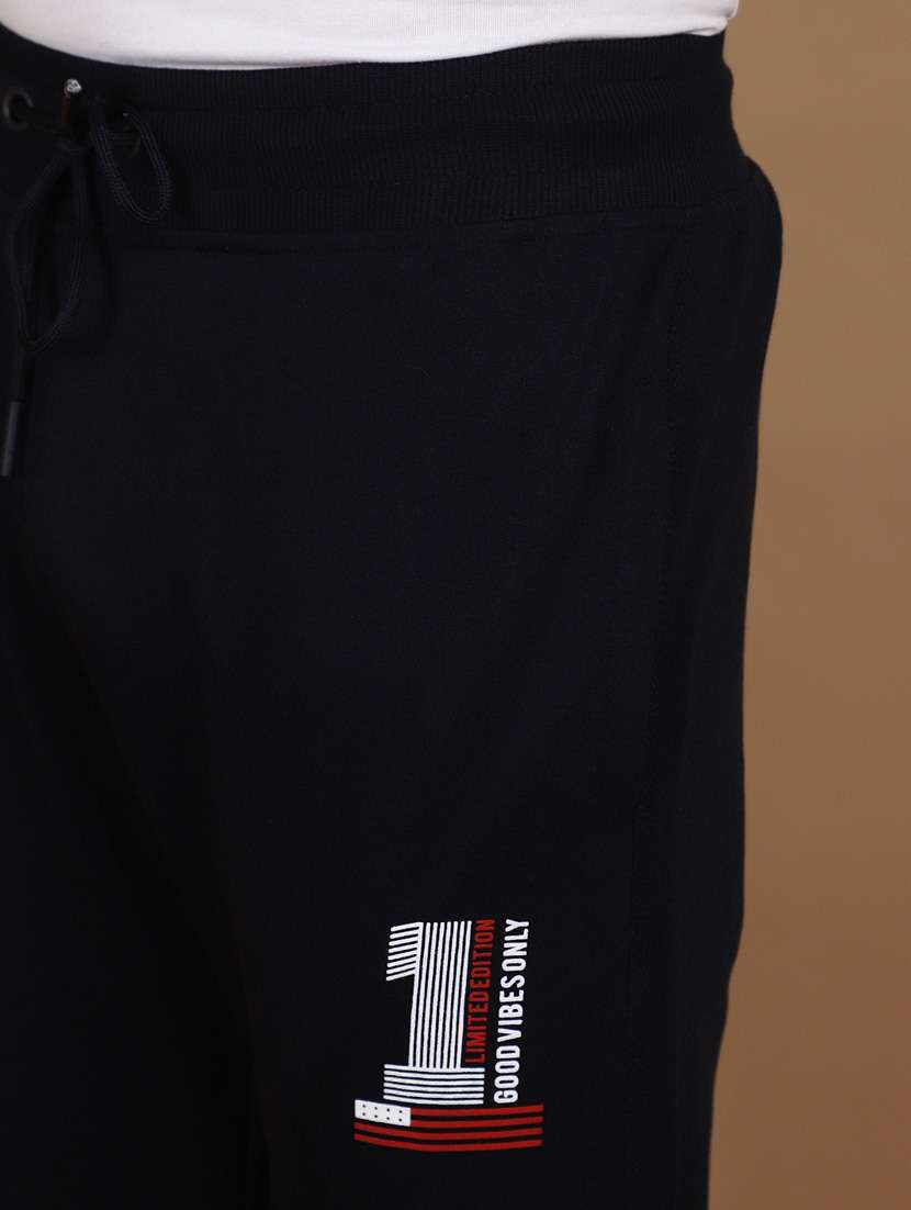 navy blue cotton full length jogger - 21082283 -  Standard Image - 5