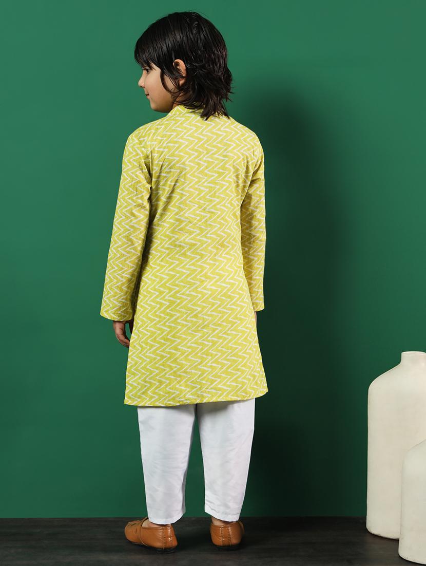 yellow coated kurta set - 21083079 - Standard Image - 3
