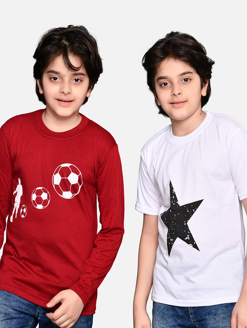 multi colored cotton blend tshirt - 21083310 - Zoom Image - 0