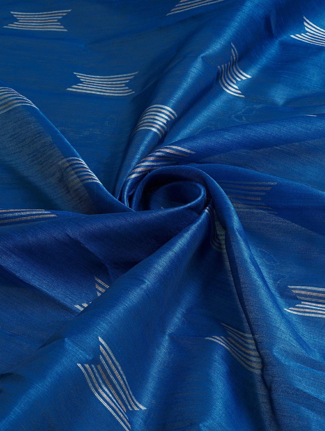 women blue self design maheshwari saree - 21083535 - Standard Image - 3