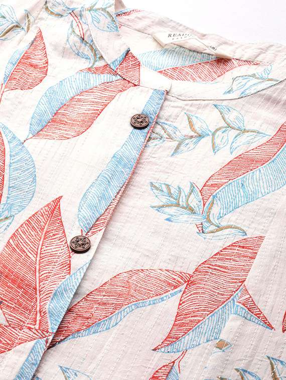 women three quarter sleeve kurta pant set - 21087657 -  Standard Image - 5