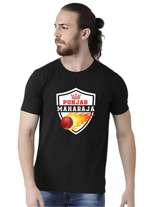 men round neck chest print t-shirt - 21092400 -  Standard Image - 0
