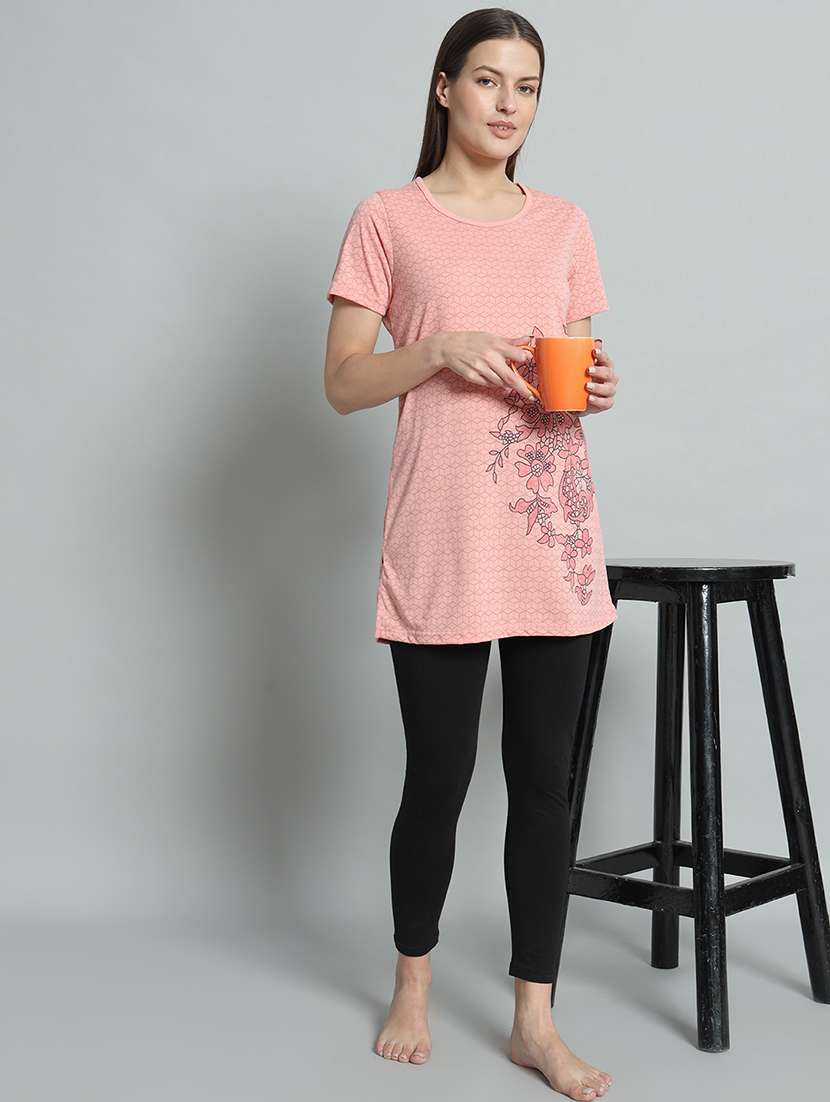 women round neck printed tee - 21093645 -  Standard Image - 3