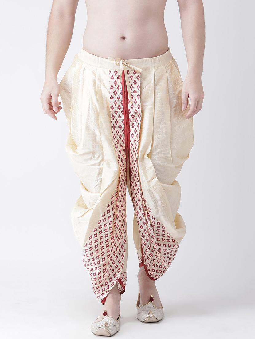 men placement print mid rise dhoti - 21093955 - Zoom Image - 0