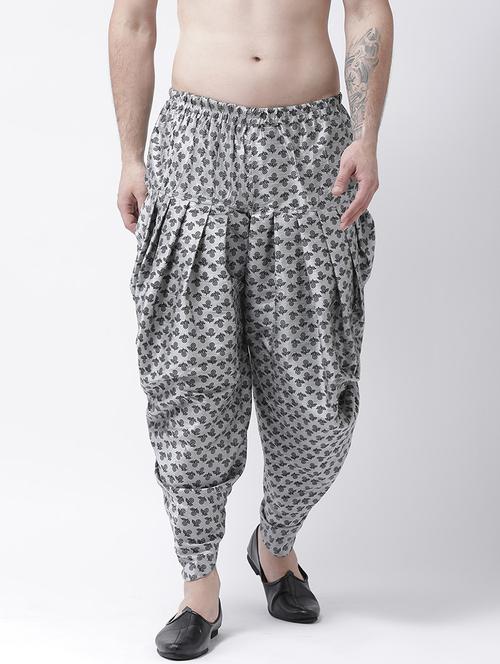 men mid rise printed dhoti - 21093970 - Standard Image - 0