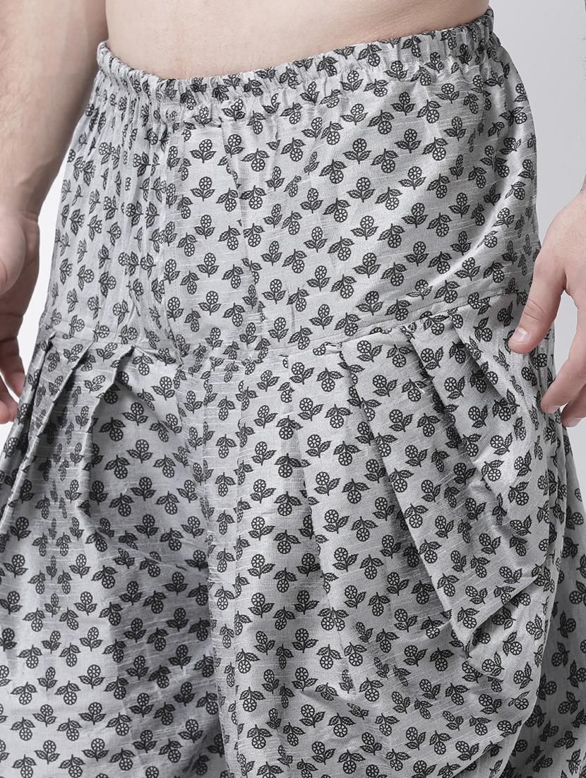 men mid rise printed dhoti - 21093970 - Standard Image - 3