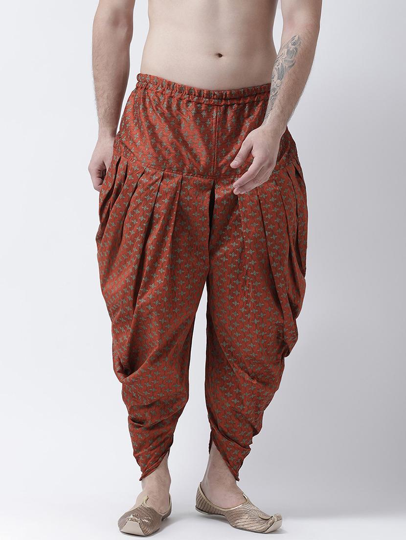 men mid rise printed dhoti - 21093974 - Zoom Image - 0