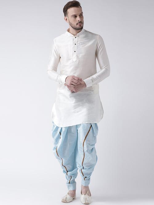 men long sleeve dhoti kurta set - 21093996 - Standard Image - 0
